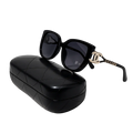 Black/gold Chanel sunglasses