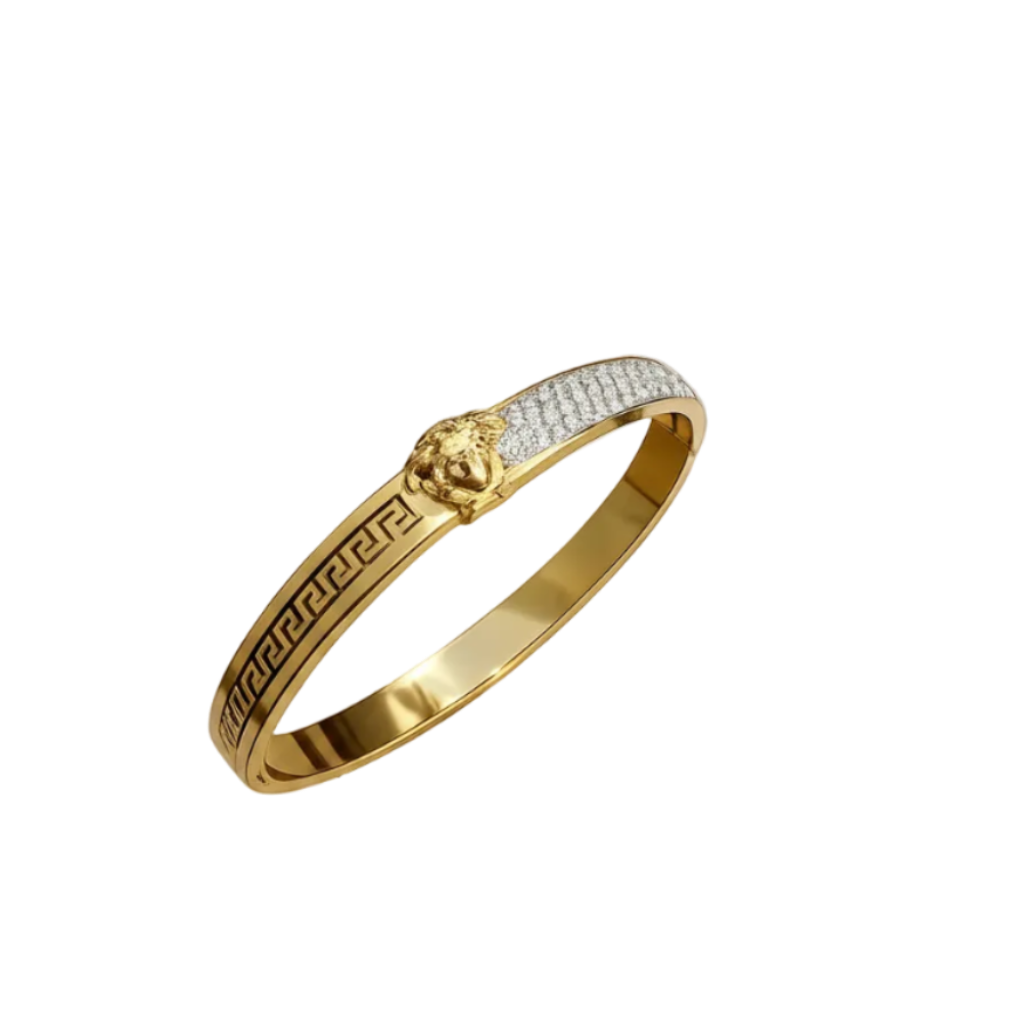 Gold Medusa Versace bracelet