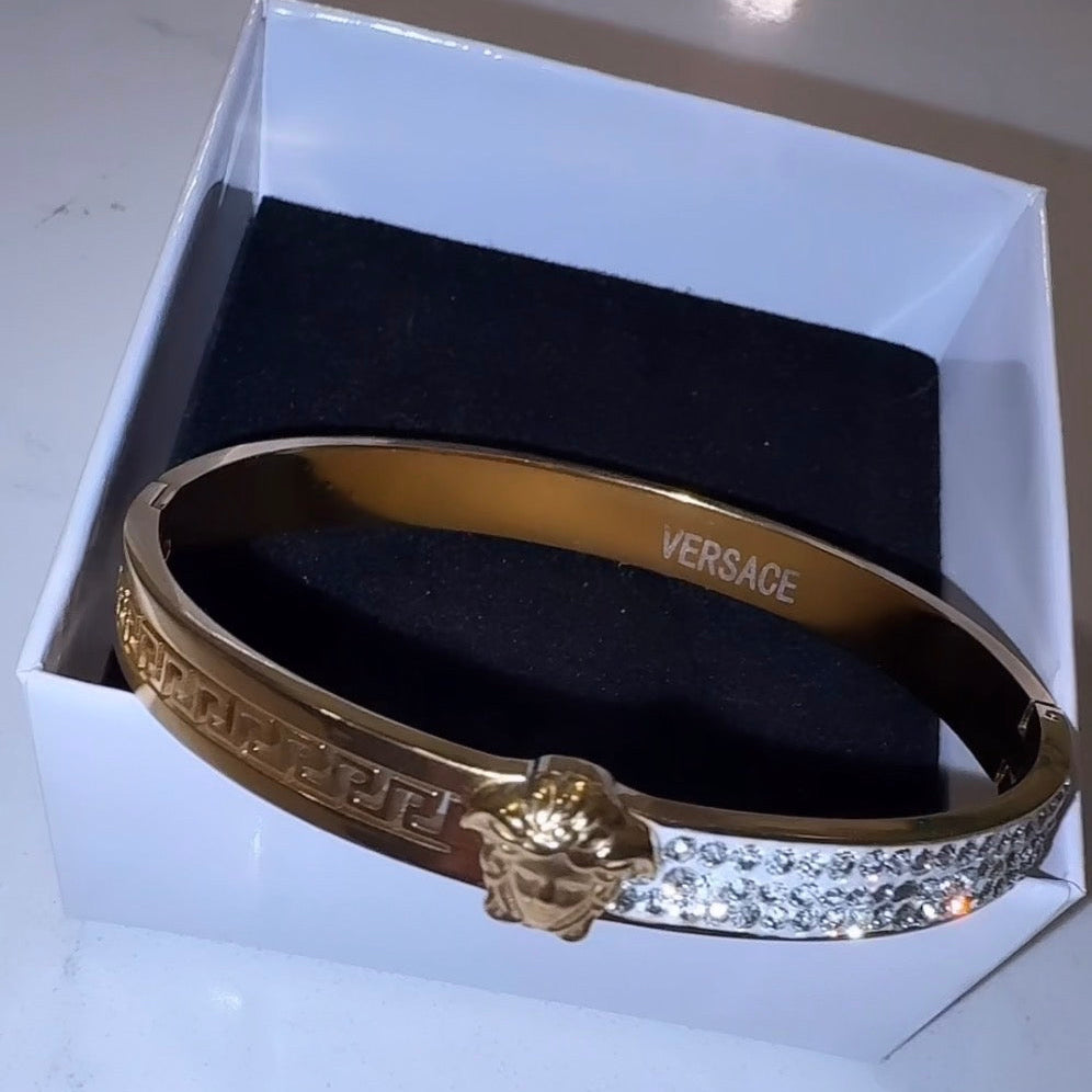Gold Medusa Versace bracelet